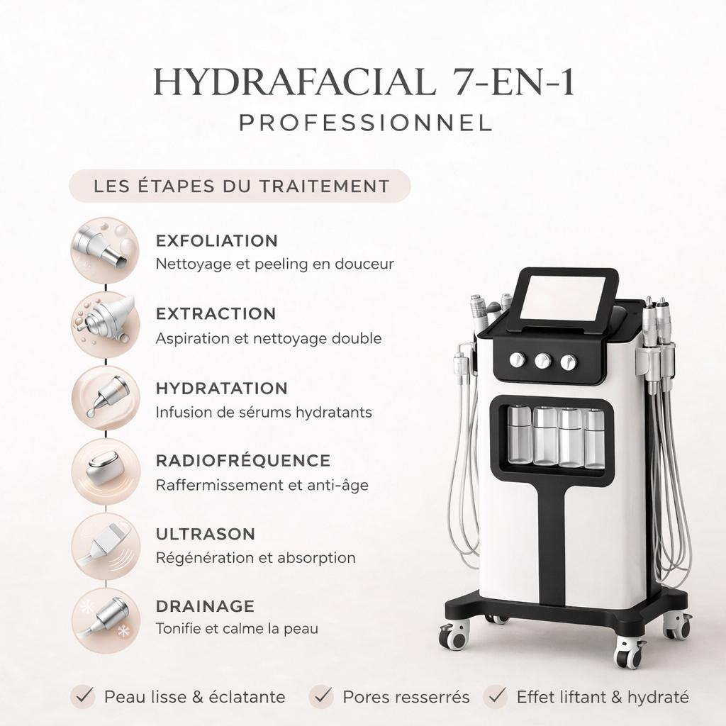 Appareil Hydrafacial 7-en-1 Professionnel